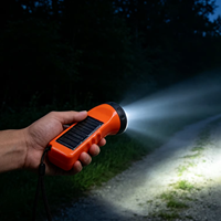 Lampe torche solaire Chiko, lampe de camping LED portable pour la randonnée, les situations d'urgence et l'utilisation en extérieur