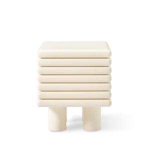 Table de chevet moderne en bois de style français, meuble de rangement simple pour chambre à coucher, armoire pour salon en acier inoxydable - Product Image 3
