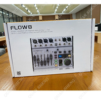 Console de mixage numérique Flow8 Mini 8 canaux avec contrôle audio Bluetooth via application, 2 processeurs d'effets, interface USB/audio - Matériaux métal et plastique