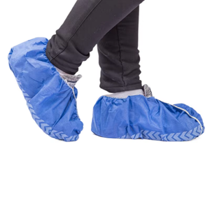 Couvre-chaussures d'hôpital étanches à l'eau en gros Couvre-chaussures jetables bleu pp non tissé médical anti-poussière - Product Image 2