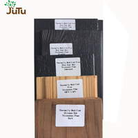 Vente chaude traité thermiquement pin chêne frêne épicéa pruche chêne rouge hêtre Ayous Okoumé échantillon de bois modifié thermiquement