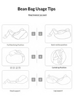 Canapé paresseux Lazy Bean Bag 2022, quatre tailles, chaise de lecture décontractée extra large pour enfants, détachable, lavable, en velours suédé, minimaliste