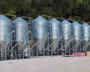 Silo de stockage d'aliments pour élevage agricole automatique, <span class=keywords><strong>tour</strong></span> en acier galvanisé anti-corrosion et haute résistance - Product Image 5
