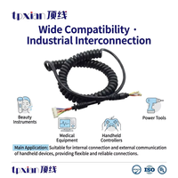 Cable Espiral XH de 7 Pines y 2.5mm de Paso con Carcasa JST XHP-7 Personalizada y Extremo Abierto para Equipos Industriales