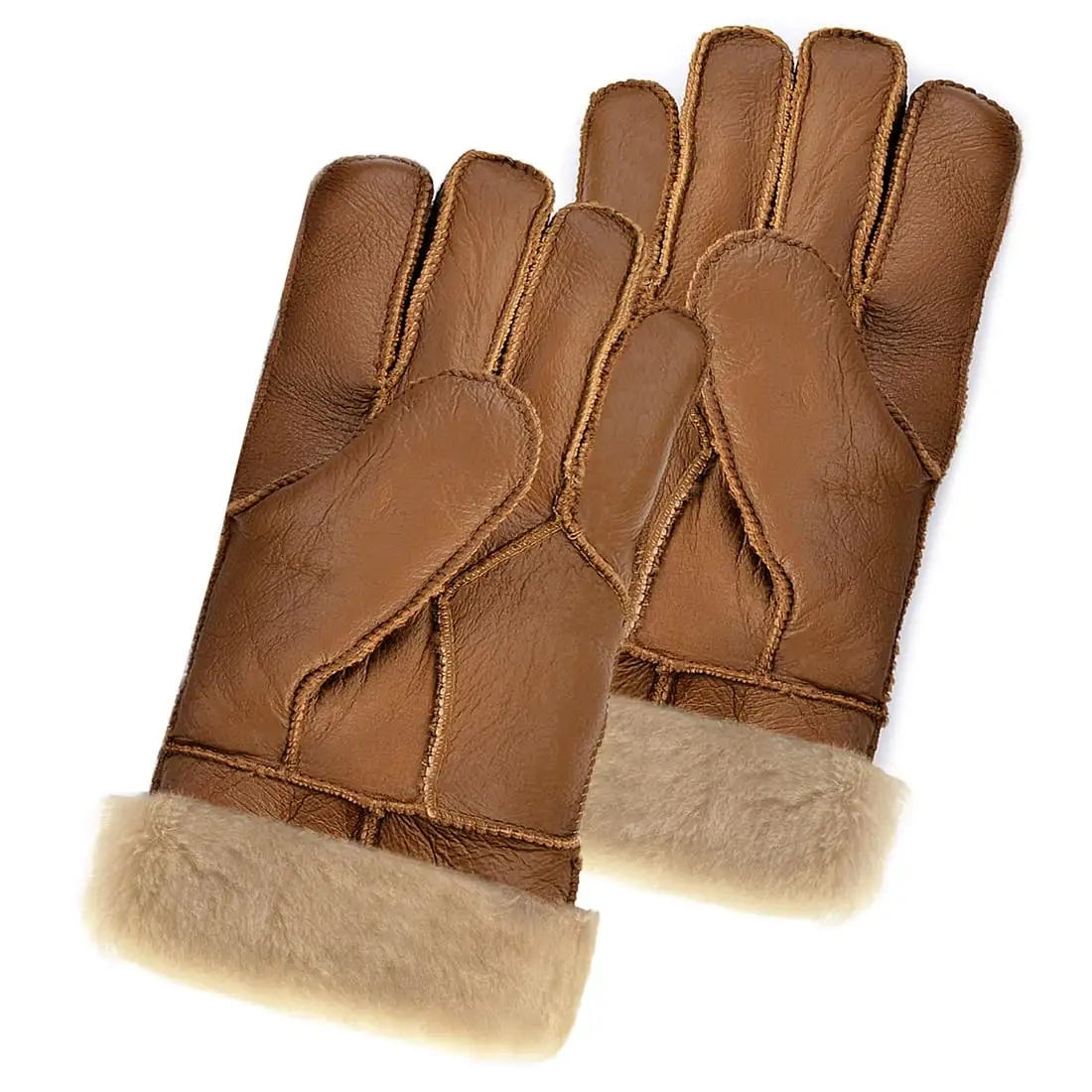 スクリーンタッチ女性用本革手袋女性用羊皮手袋冬用カジュアル手袋