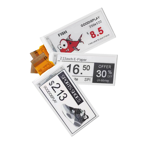 GL Factory 2,13 Zoll 250x122 Auflösung Schnelle Bildwiederholrate E-Ink Display Modul 30x60x2mm für Regaletiketten Digitales E-Paper 24Pin SPI - Product Image 1