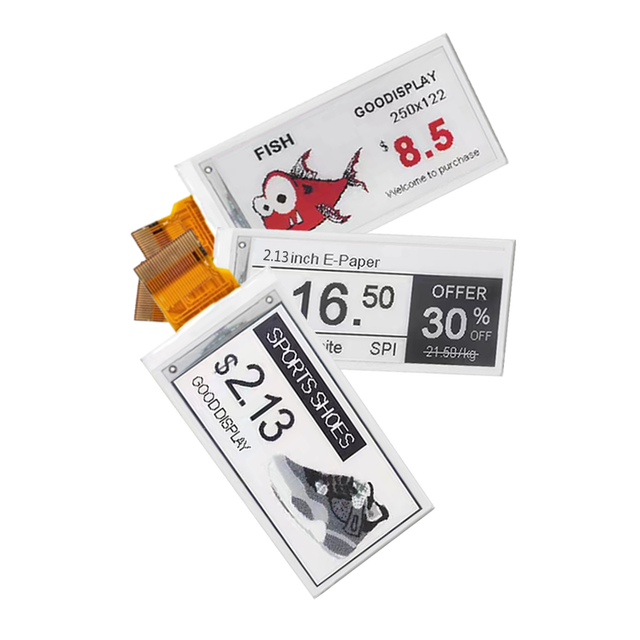 2.13" 2.13 Inch E Ink Display Module E Paper 4-Color 122x250 SPI Interface E-ink Display Esp32 Eink E Paper Display