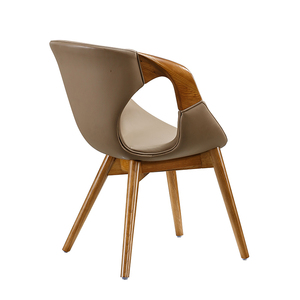 Sillones Reclinables Modernos de Estilo Retro para Sala de Estar, Sillas de Descanso para Cafetería, Madera de Nogal, para Dormitorio, Comedor, Hotel, Bistro - Product Image 3