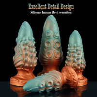Oktopus-Tentakel-förmiger Analplug Gay Sexspielzeug Analdehner Dildos Erwachsenen-Masturbationshilfen BDSM Sexspielzeug