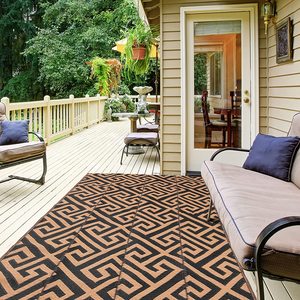 <span class=keywords><strong>Tapis</strong></span> de <span class=keywords><strong>paille</strong></span> en plastique tissé en matériau PP réversible pour camping pique-nique voyage lavable et durable - Product Image 3