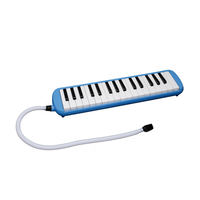 32-Key ME-32B Blue Melodica Stainless Steel School Teaching Musical Instrument Accessory for Students