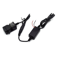 Double chargeur USB rapide pour moto avec interrupteur marche/arrêt, répartiteur automatique pour téléphone, tablette, GPS (12-24v)