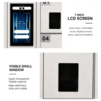 Casier de rangement pour téléphones portables intelligent, personnalisable, monté au sol, pour salles de réunion, accès par reconnaissance faciale et empreintes digitales