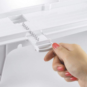 Nouveaux produits 2023 : Hachoir manuel en plastique blanc de bonne qualité pour légumes, outil ménager - Product Image 5