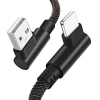 Gomito per Apple tipo C cavo 90 gradi USB C cavo intrecciato cavo di ricarica rapida cavo di sincronizzazione dati per Samsung Huawei