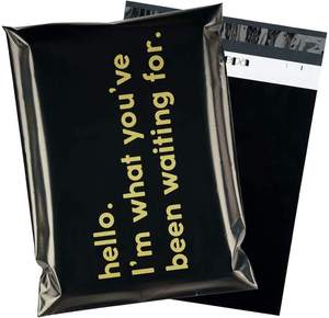 Versandtasche mit Logo Schwarze Versandtasche Versandbeutel - Product Image 5