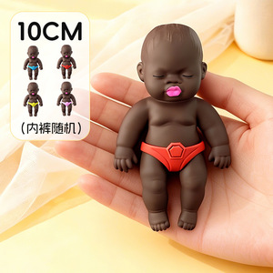 ของเล่นบีบคลายเครียด ตุ๊กตาสีดำนุ่มนิ่ม ตลก น่ารัก ตุ๊กตายางบีบแล้วคืนตัวช้า ของเล่นคลายเครียด TPR ของเล่นบีบเพื่อส่งเสริมการขาย - Product Image 6