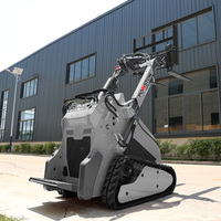 Loader Mini Skid Steer Diesel Mesin Honda Bersertifikasi EPA, Daya Gali Tinggi, Harga Pabrik, Loader Track Kecil, Bersertifikasi CE Eropa & AS