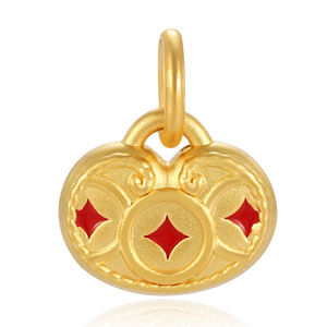 Pendentif croix micro-dur en or massif 24K 0.45g Accessoires de bijoux à la mode avec emballage personnalisable Pendentifs à breloque OEN/ODM - Product Image 2