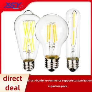 Bombilla <span class=keywords><strong>LED</strong></span> Edison, Bombilla <span class=keywords><strong>LED</strong></span> Residencial AC/DC, Base E14/B22, Cuerpo de Aluminio, ST64 HD - Product Image 2