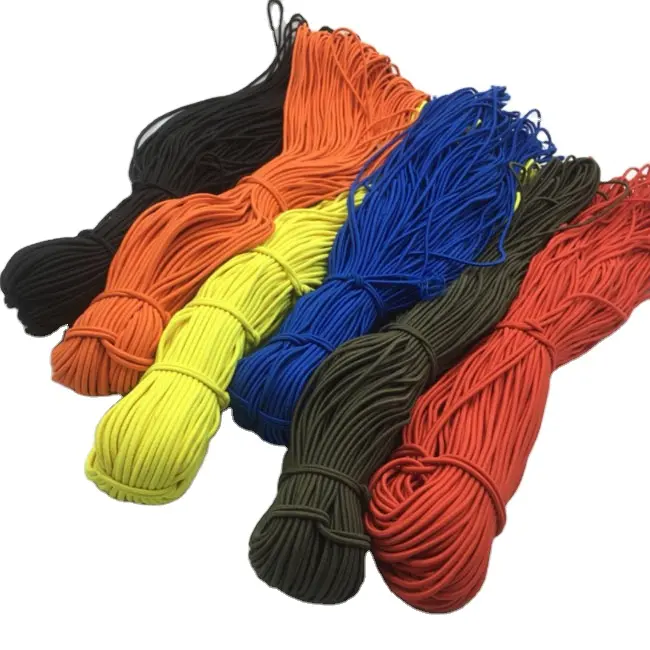 Adjustable 5mm Home Textile Customizable Color 1 mm or 1/4 Inch Round Elastic Rope