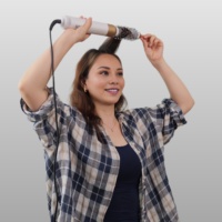 Sèche-cheveux de voyage SUPERA Ionic 6-en-1 multi-styler en métal 1000W avec boucleur automatique pour usage extérieur et hôtelier