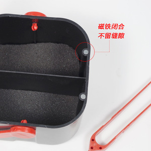 Kdhw Plastic Bait <b>Box</b> Set With <b>Lid</b> And Fork For Fishing Tackle <b>Storage</b> Portable Outdoor Use - Product Image 3