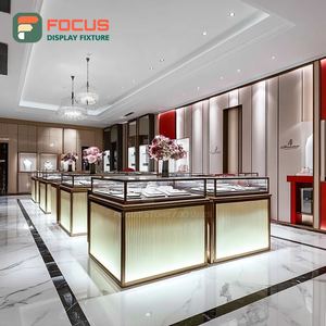 Mostrador de Exhibición de Joyería Moderno con Panel de Vidrio Templado, Vitrina de Vidrio para Tienda Comercial - Product Image 3
