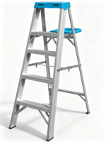 Échelle de travail portable pour l'intérieur, échelle à marches en aluminium certifiée EN131, échelle pliante pour la maison, marches larges antidérapantes