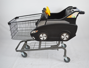 Carrito de compras de dibujos animados para niños, práctico y divertido, carrito de malla para pequeños compradores, hecho de plástico duradero, Metal, acero, PU, tienda para miembros - Product Image 3