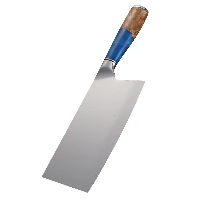 New Arrivals Kitchen zubehör Stainless Steel Chef Knife mit Blue Resin Wood Handle Kitchen Knife