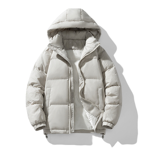 Logo personnalisé Nouveaux amoureux en automne et en hiver veste rembourrée en coton mode lâche coupe-vent chaud manteau rembourré à capuche mode - Product Image 1