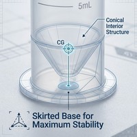 Tube centrifuge stérile autoportant de 50 ml, emballage en sachet, tubes de centrifugeuse jetables pour la collecte d'échantillons en laboratoire