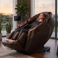Fauteuil de massage professionnel 5D pliable pour le corps entier, zéro gravité, avec fonction Shiatsu, scanner corporel IA et bras robotiques doubles
