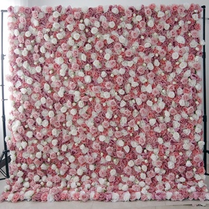 Pannello Decorativo Floreale 240x240cm, Tenda da Appendere, Decorazione per la Casa, Parete di Fiori Artificiali Fatta a Mano - Product Image 3