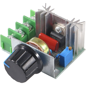 2000W 25A PWM Motor Speed Control Module <b>Dimmer</b> Speed Regulator AC 50-220V Adjustable Voltage Regulator with Speed Control Knob - Product Image 4