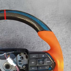 Volante de estilo deportivo, piezas de automóvil para Toyota Camry Avalon Land Cruiser, volante de fibra de carbono - Product Image 2