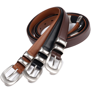 Cinturón de Cuero de Primera Calidad con Hebilla de Pin, Diseño de Alta Gama Personalizable, Simple, Moderno, Popular, Retro, Versátil, para el Día a Día, Gran Venta - Product Image 4