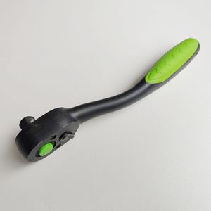 12H Handle Ratchet Wrench 1/2 Inch 72 Tooth H-Handle For Automotive Repair With Black And Green Star Handle - Product Image 4