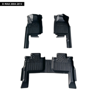 Tapis de sol de voiture 5D en TPE antidérapants, sur mesure, ensemble complet, vente en gros, pour D-MAX 2004-2013 – Nouveauté usine
