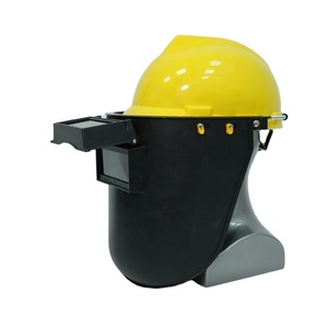 Protector facial Conveniente accesorio <span class=keywords><strong>de</strong></span> soldadura industrial Flip up PP <span class=keywords><strong>Casco</strong></span> <span class=keywords><strong>de</strong></span> soldadura negro con soporte y cabeza Hart - Product Image 4