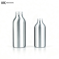 Bouteille en aluminium avec bouchon à vis anti-fuite de 40 ml, 50 ml, 100 ml, 120 ml, 150 ml, 200 ml, 250 ml pour l'emballage de liquides cosmétiques