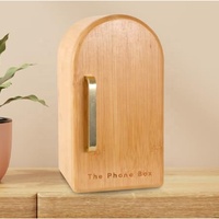 Boîte à téléphone portable haut de gamme pour le temps en famille, prison à téléphone portable en bambou avec trous de charge, peut contenir 6 téléphones, aide les enfants et les adultes à se concentrer