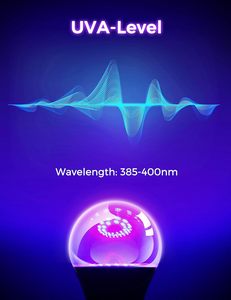 10 Wát UV đen đèn với Tím UV ánh sáng bóng đèn E26/E27 cơ sở 395nm 110V/220V Đối với trang chủ cho Halloween Đảng trang trí đèn - Product Image 3