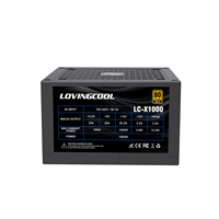 Alimentation PC de bureau LOVINGCOOL de haute qualité, module ATX certifié Or 1000W, pour jeux PC, CPU, GPU, alimentation de la carte mère