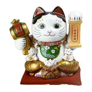 Décorations de table de statue de chat chanceux de cadeau de haute qualité pour la maison - Product Image 1