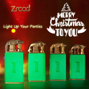 लोविल जादू डबल लौ क्रोकोडाइल टॉर्च हल्का असामान्य पवन-प्रूफ डॉल्फिन डिजाइन धातु व्यवसाय सिगरेट के उपयोग के लिए उपहार - Product Image 6