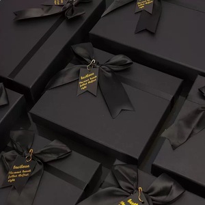 Caja de Regalo Rígida de Alta Gama con Lazo de Cinta, Empaque Rectangular de Lujo para Recuerdos - Product Image 2