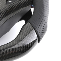 Volant en cuir semi-perforé en fibre de carbone personnalisé pour BMW X5 G20 G29 G05 G01 G06 G38 G30 M3 M4 M5 F90 E90