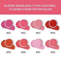 Crème de fard à joues mate personnalisée pour les lèvres et les joues avec couleur naturelle, tenue durable et confortable, formule crème à poudre